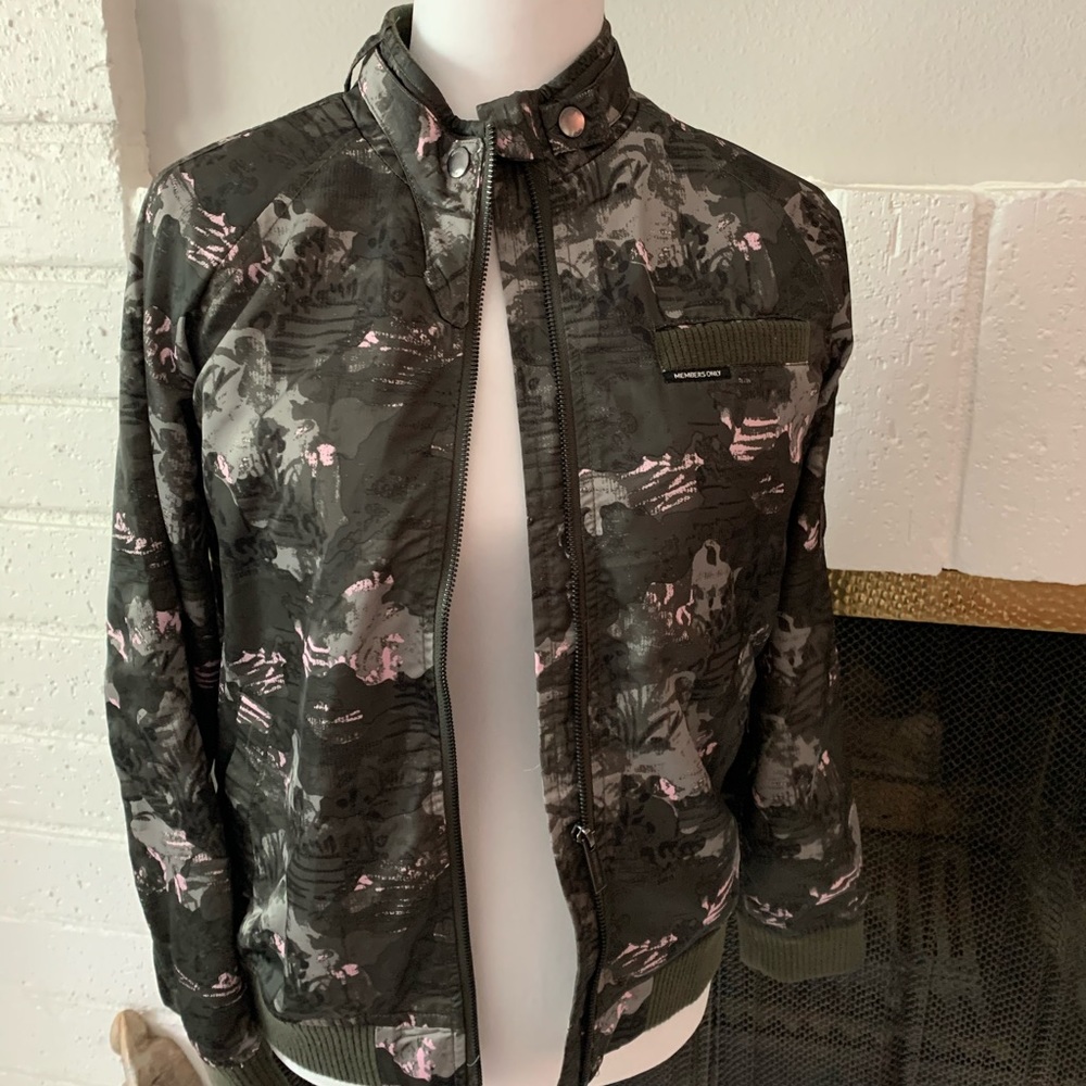 Members Only Girls' Satin Boyfriend Bomber Jacket